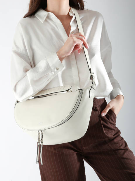 Cross Body Tas M Origami Leder Lancel Beige origami A12528 ander zicht 1